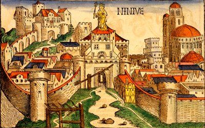 Ninive, a Liber Chronicarumból, Hartmann Skull, 1493 alkotó: German School