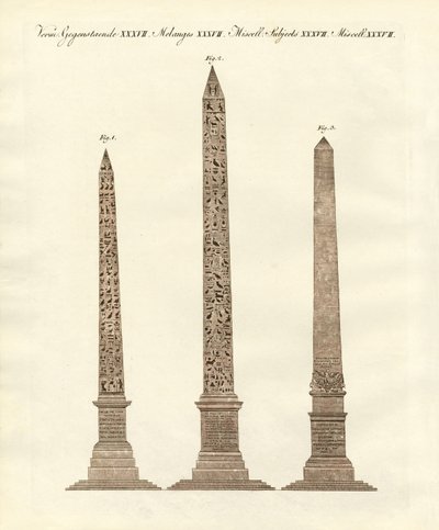 Obeliszkek és egyiptomiak alkotó: German School