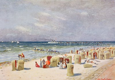 Norderney tengerpartján alkotó: German School