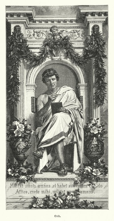 Ovidius, római költő (metszet) alkotó: German School