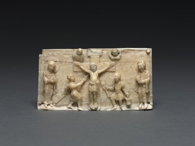 Emléktábla egy hordozható oltárról: A keresztre feszítés, Alsó-Rajna-völgy, 1050-1100 alkotó: German School