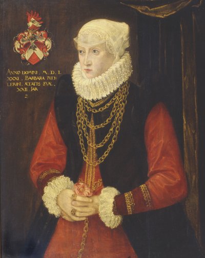 Ridler Barbara portréja, 1581 alkotó: German School