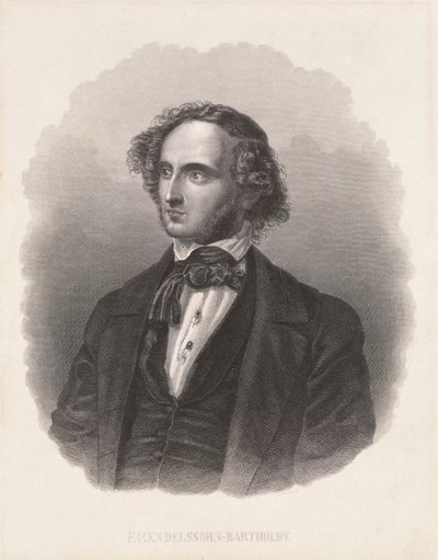 Felix Mendelssohn (1809-47) portréja alkotó: German School