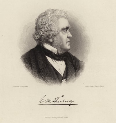 William Makepeace Thackeray portréja alkotó: German School