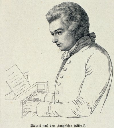 Wolfgang Amadeus Mozart (1756-91) portréja alkotó: German School