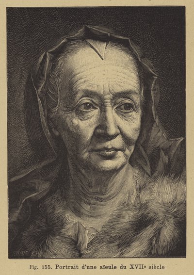Egy 17. századi nagymama portréja alkotó: German School