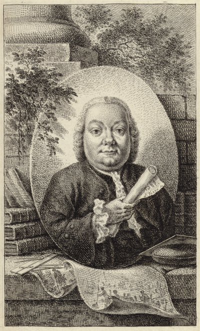 Portréja egy 18. századi ruházatú portré alkotó: German School