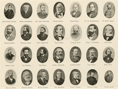 Híres németek portréi a német szellem lovagjaiból (litho) alkotó: German School