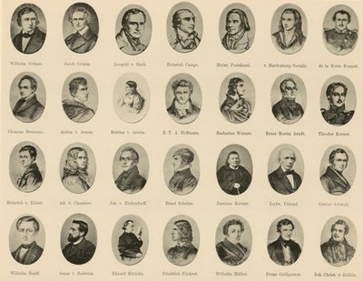 Híres németek portréi a német szellem lovagjaiból (litho) alkotó: German School