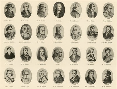 Híres németek portréi a német szellem lovagjaiból (litho) alkotó: German School