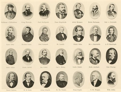Híres németek portréi a német szellem lovagjaiból (litho) alkotó: German School