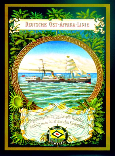 A német kelet-afrikai vonalat hirdető plakát, 1890 alkotó: German School