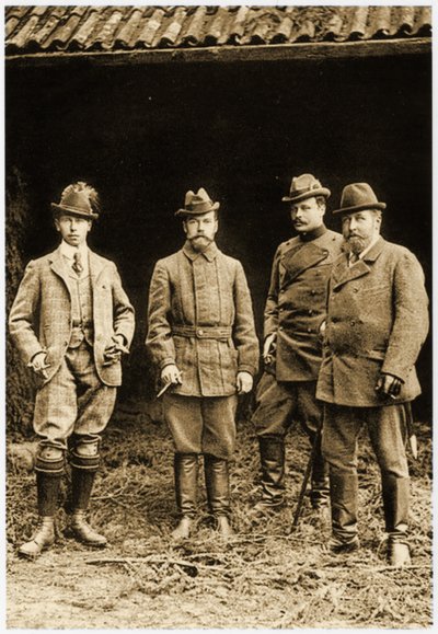 Alfréd herceg, II. Miklós cár és Ernst Ludwig alkotó: German School