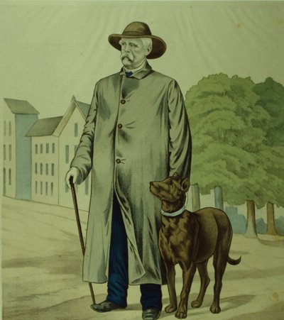 Otto von Bismarck herceg Friedrichsruhban (litográfia) alkotó: German School