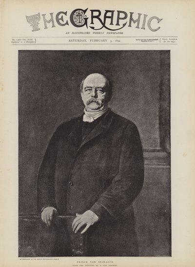 Von Bismarck herceg (litho) alkotó: German School