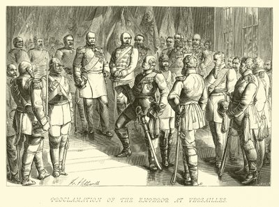 A császár kikiáltása Versailles-ban alkotó: German School