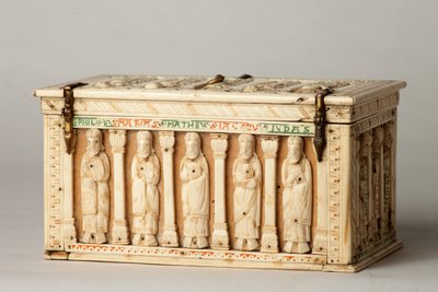 Ereklyetartó koporsó, Köln, Németország, 1150 körül (fa és elefántcsont) alkotó: German School