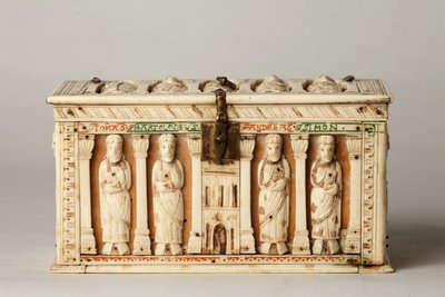 Ereklyetartó koporsó, Köln, Németország, 1150 körül (fa és elefántcsont) alkotó: German School