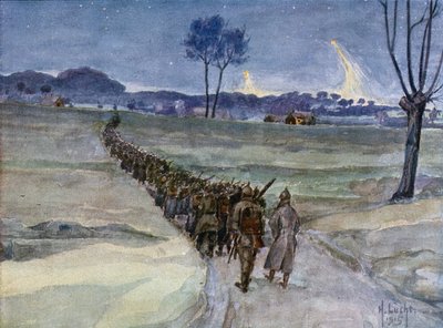 Csere érkezett az árkokhoz, Ypres alkotó: German School