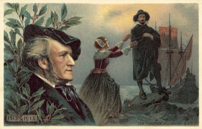 Richard Wagner és egy jelenet A repülő holland című operájából alkotó: German School