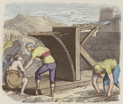 római ballista (színes metszet) alkotó: German School