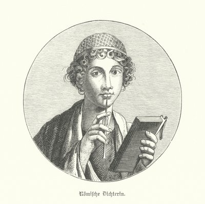 Römische Dichterin von German School