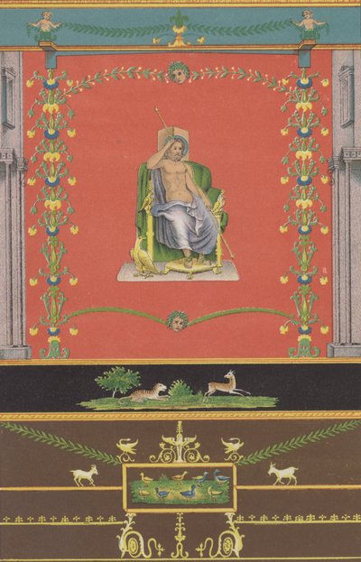 Római falfestmény Pompeiből alkotó: German School