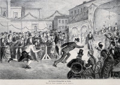 Rulett korcsolyaverseny Berlinben 1878-ban. alkotó: German School