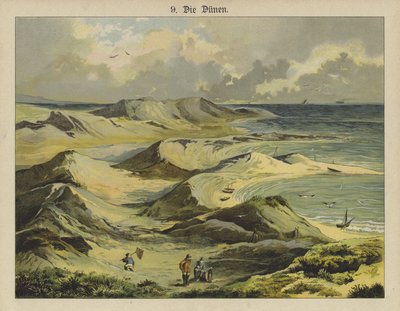 Homokdűnék (színes litho) alkotó: German School