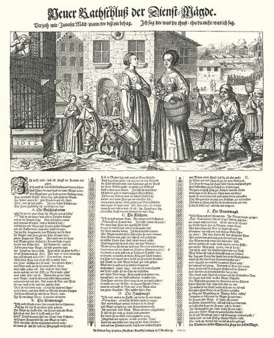Szatirikus költemény a szolgák gonoszságairól alkotó: German School