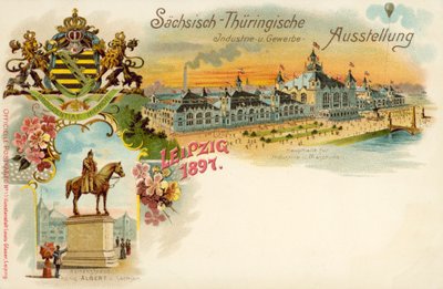 Szász és Türingiai Kereskedelmi és Ipari kiállítás Lipcsében, Németországban alkotó: German School