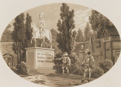 Jelenet a Don Giovanniból, Wolfgang Amadeus Mozarttól alkotó: German School