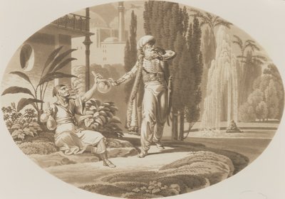Jelenet Wolfgang Amadeus Mozart Figaro házasságából alkotó: German School