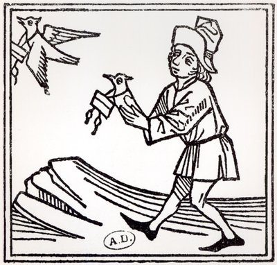 Levelet küld a Pigeon Post, 1488 alkotó: German School