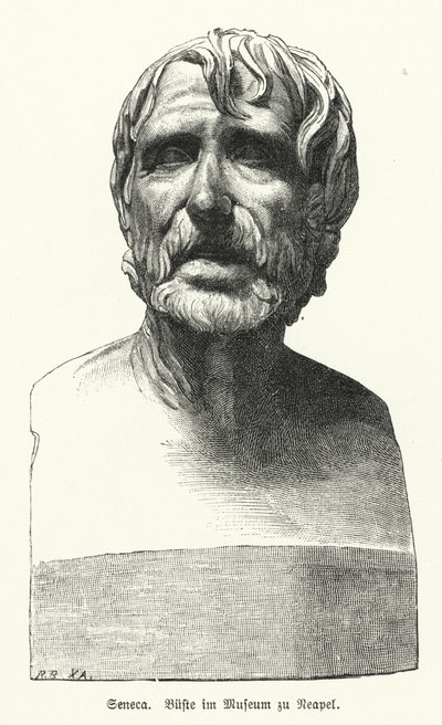 Seneca ifjabb római filozófus, államférfi és drámaíró (litho) alkotó: German School