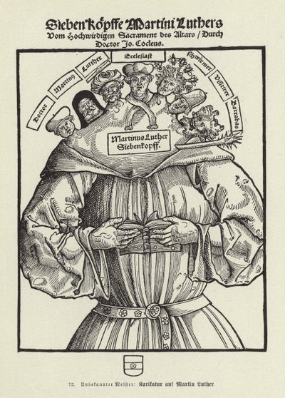 Luther Márton hét feje (litográfia) alkotó: German School