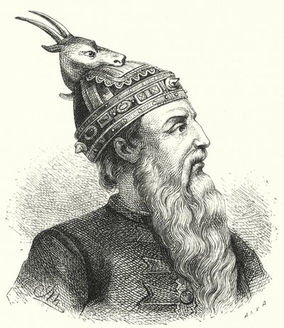 Szkanderbeg, albán nemes és katonai parancsnok (metszet) alkotó: German School