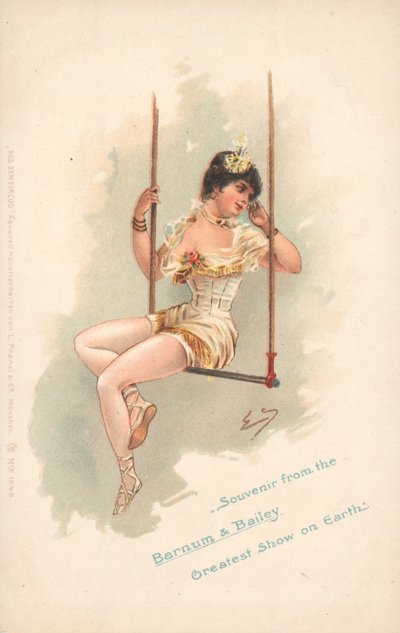 Emléktárgy a Barnum & Bailey legnagyobb kiállításáról a Földön (színes litó) alkotó: German School