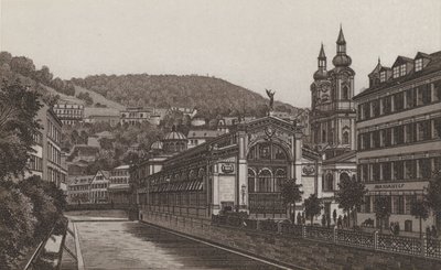 Hot Spring Colonnade (litho) alkotó: German School