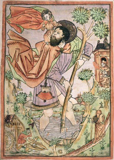 Szent Kristóf: német, 1470 körül alkotó: German School