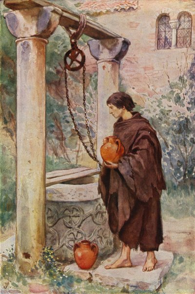Szent Ferenc kolostorban dolgozik, mint szkuller (színes litográfia) alkotó: German School
