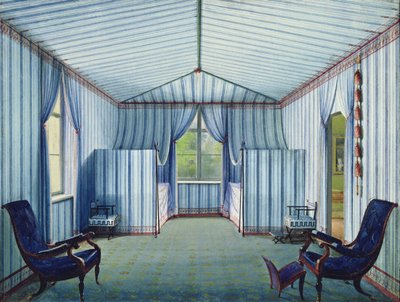 Sátorszoba, 1830 után (toll és tinta és wc papíron) alkotó: German School