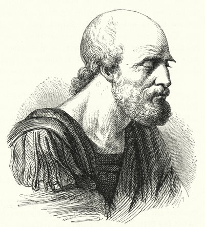 Belisarius bizánci hadvezér mint öregember (metszet) alkotó: German School