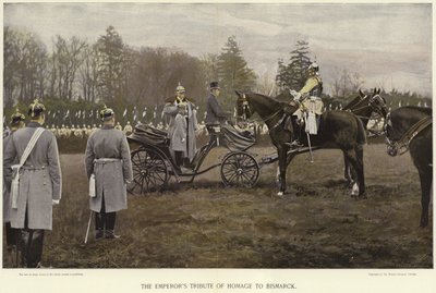 A császári tisztelgés Bismarck előtt alkotó: German School