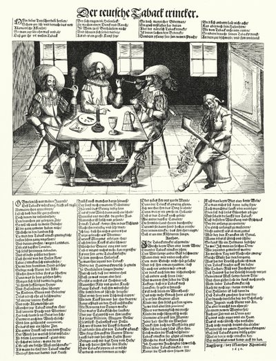 A német dohányivók (metszet) alkotó: German School