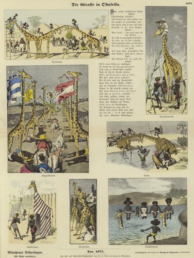 A zsiráf Kelet-Afrikában alkotó: German School