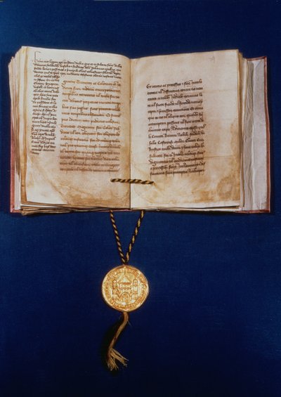 IV. Károly, a római római császár aranybullája, 1400 (persely és arany) alkotó: German School