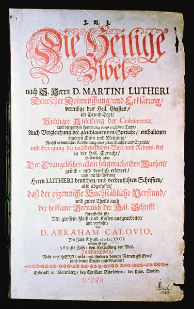 The Holy Bible, Vol. I., 1681 alkotó: German School