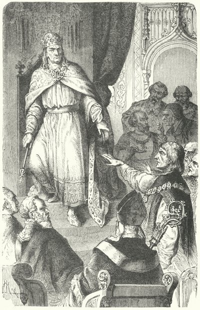 IV. Károly római római császár kiadja az 1356-os Aranybullát (metszet) alkotó: German School