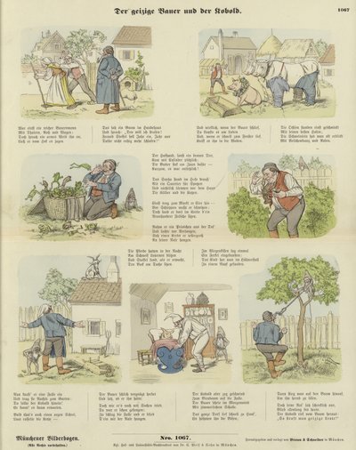 A fösvény gazda és a kobold alkotó: German School